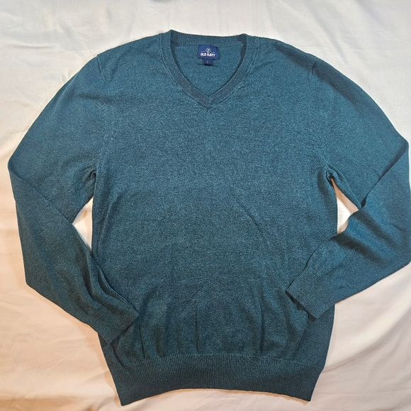 Old Navy Other - Old Navy Mens Green V-Neck Long Sleeve Sweater Size Small